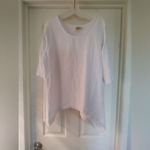 Drawstrings of Malibu top